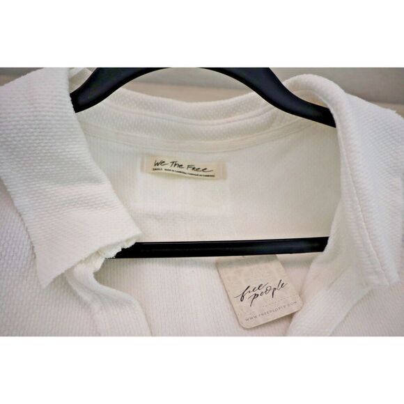 We The Free x Free People OB1547969 Women's Sz S Ivory L/S Anakin Thermal Shirt - Picture 3 of 7